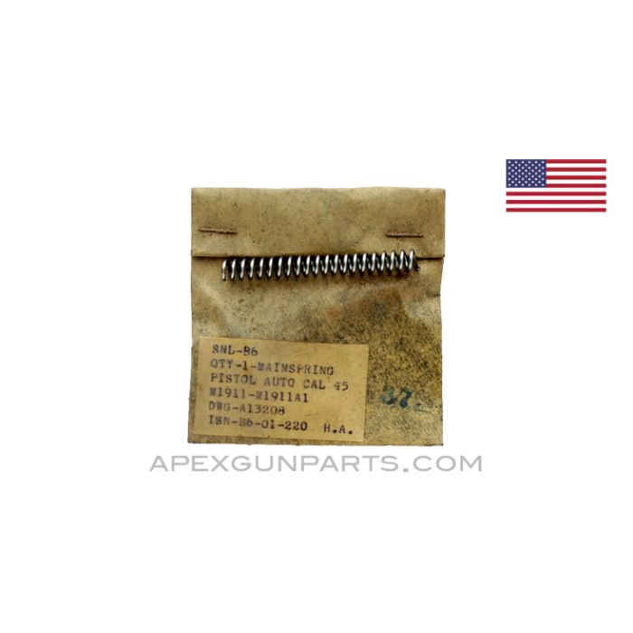 Colt 1911 / 1911A1 Mainspring, .45 ACP, *NIW* 