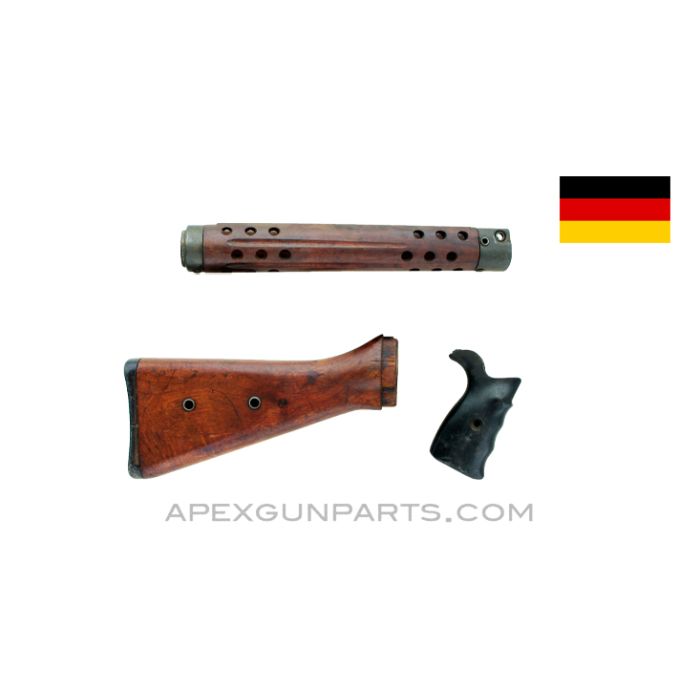 G3 / HK91 Wood Stock w/Handguard & Grip, No Recoil Spring Assembly, *Very Good* 