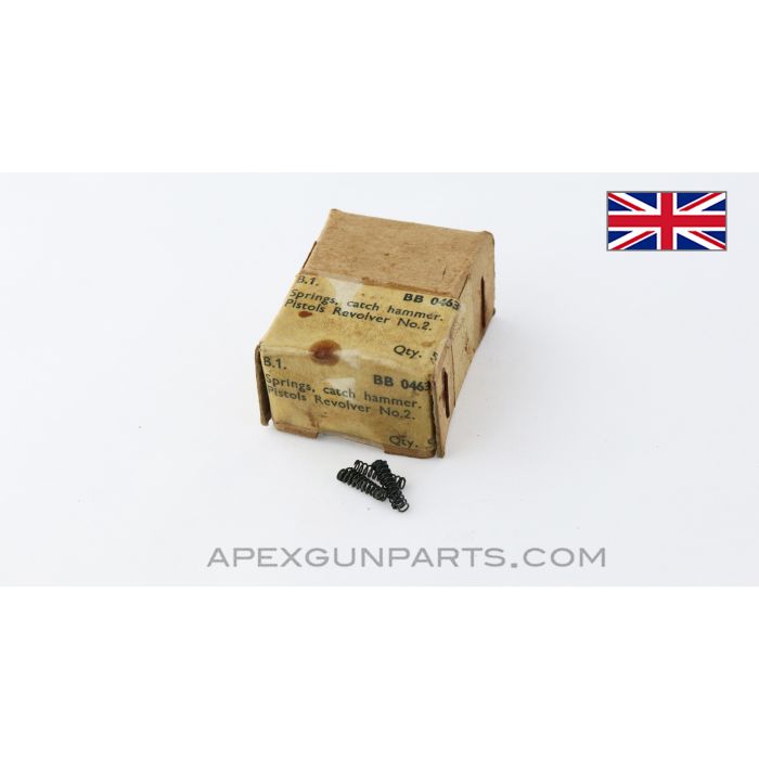 Enfield No2 Mk1 Revolver Hammer Catch Springs, Box of 5 *NIW* 