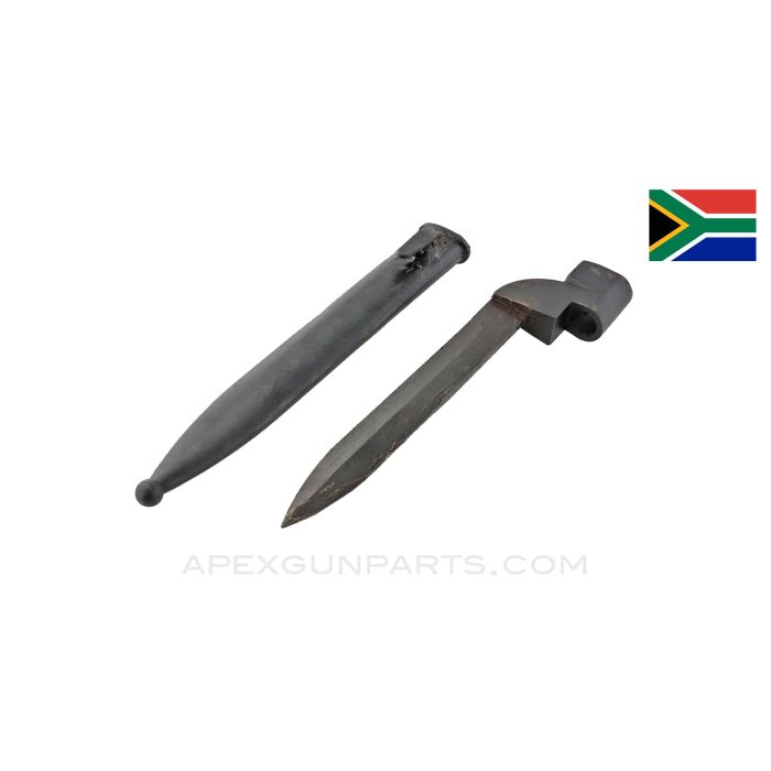 Bayonet #9 For Enfield #4 With Scabbard, South African *Good*