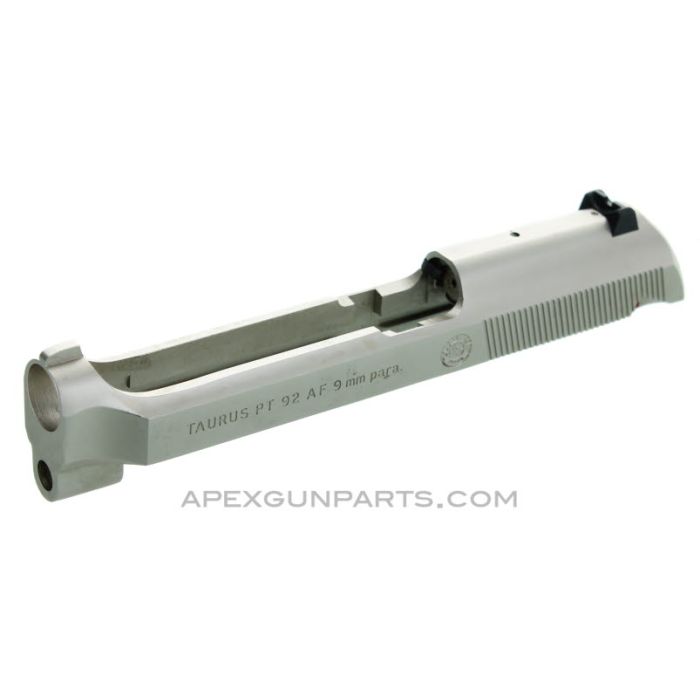 Taurus PT 92 AF Slide, Nickel, Complete, 9mm, *NOS* 