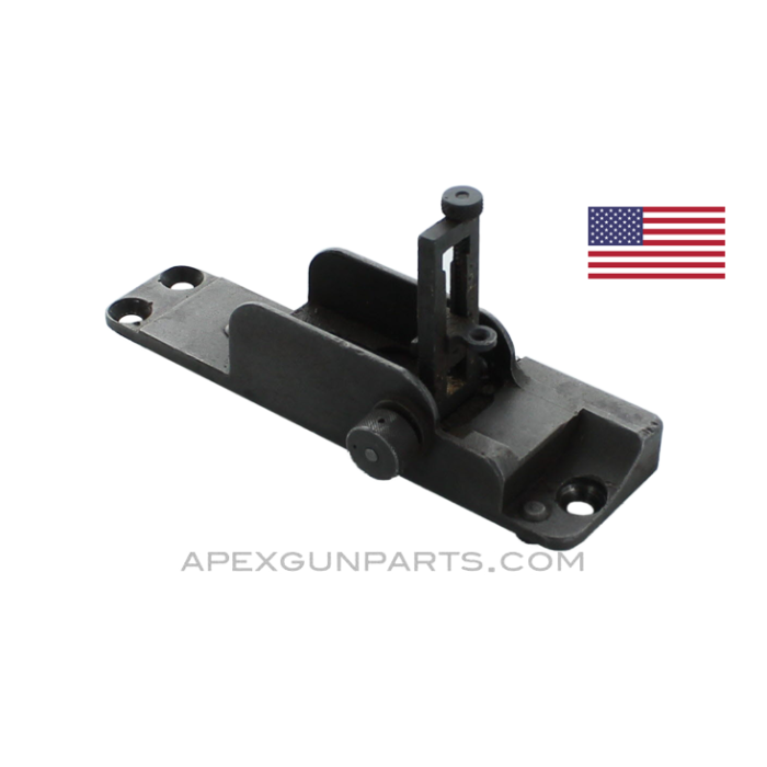 Browning M2 .50 Cal. Rear Sight Assembly, Early Model, Wide Base, *Good* 