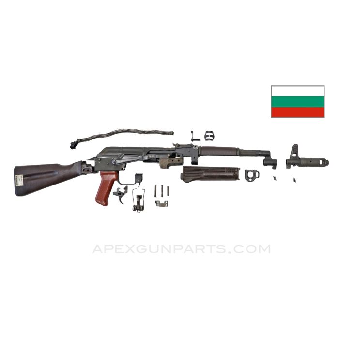 Bulgarian AK-74 Parts Kit, Plum Polymer Furniture, No Firing Pin, 5.45x39 *Good*  