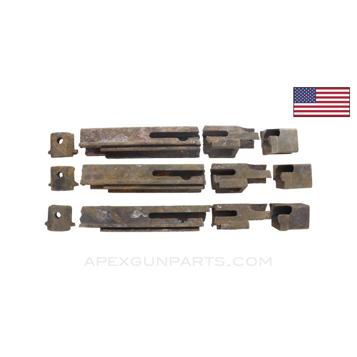 M1 Thompson Project Cut Receiver, Set of 3, Rusty *Poor*