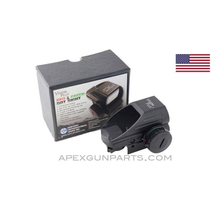 Century Arms Vision Plus Red and Green Dot Sight, *NEW* 
