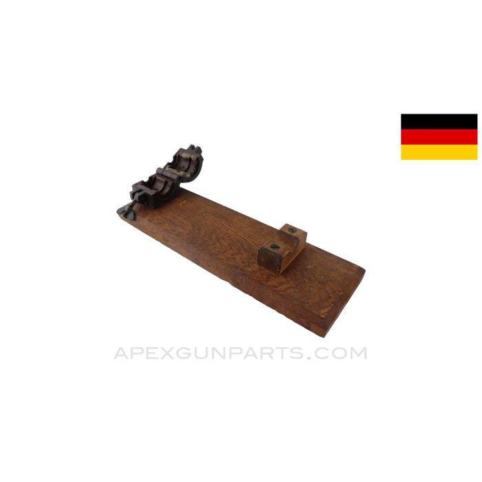 MG-15 / ST-61 Barrel Vise, Wood Base, WW2 German *Very Good* 