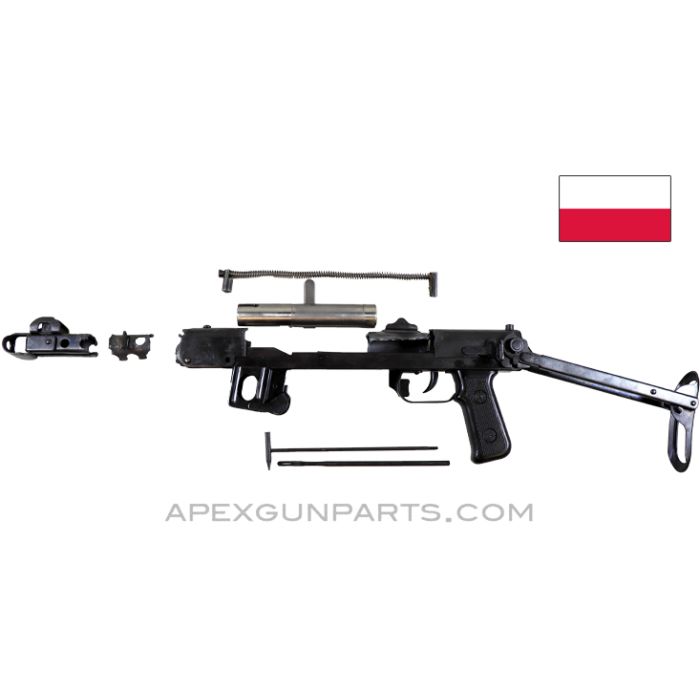 PPs-43 Parts Kit with Trunnion and Top Folder Stock, Type 1 Demil, Cleaning Rod, Polish, 7.62X25 *Very Good* 