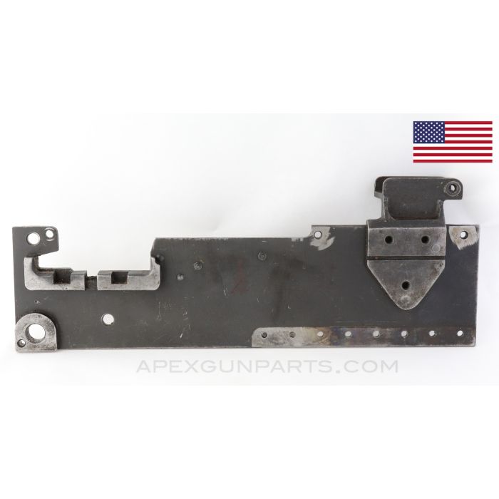 Browning 1919 Left Hand Side Plate (LHSP) with Rear Sight Base, Pawl Bracket and Extractor Cam, .30-06 *Good*