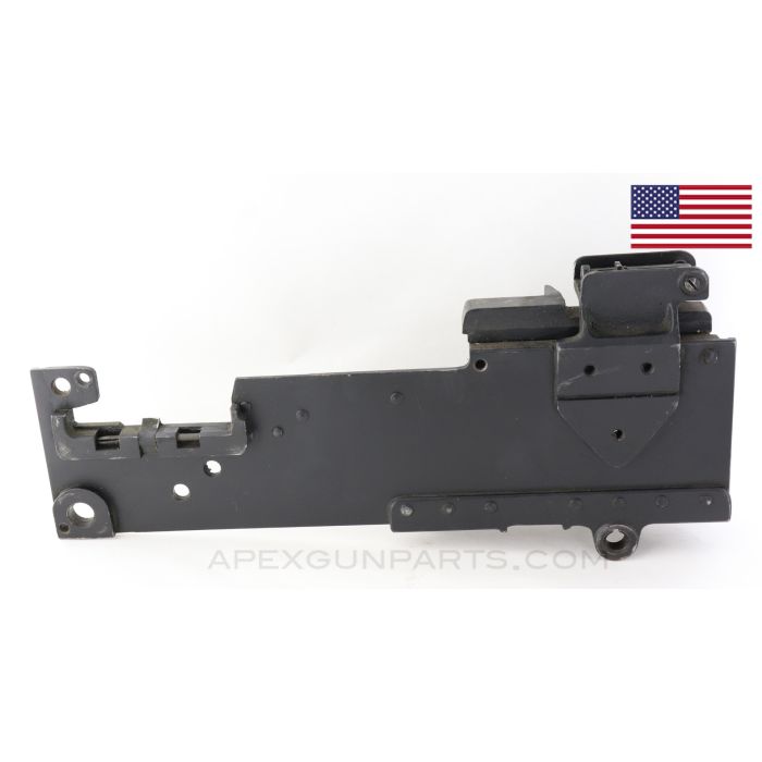 Browning 1919 Left Hand Side Plate (LHSP) .30-06 with Mostly Complete Rear Sight, Top and Bottom Plate *Good*