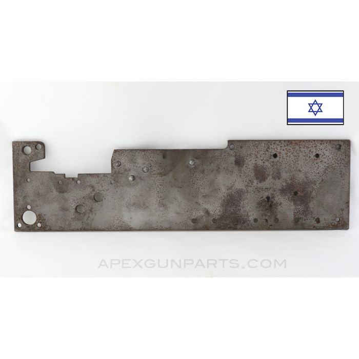 Browning 1919 Left Hand Side Plate (LHSP) 7.62 with Extractor Cam, Bead Blasted, *Good / Stained*