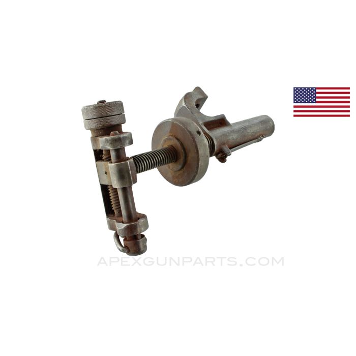 T&E Mechanism, Fits M2 Tripod, 1919 Browning .30, No Yoke Pin Chain, No Locking Lever *Good* 