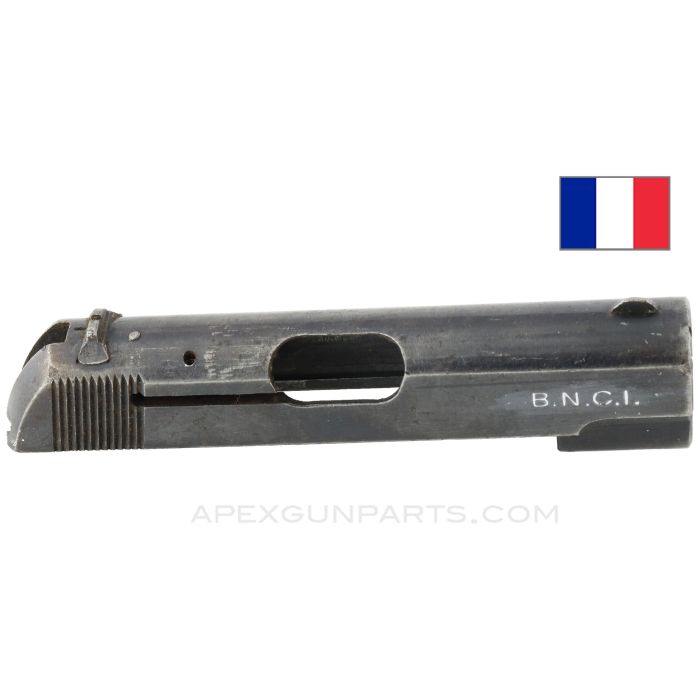 7.65 Court 9 Coups "Unique" Pistol Slide, No Extractor *Good*