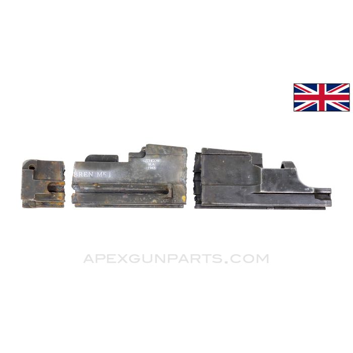 BREN MK1 Torch Cut Receiver Sections, No Front Piece, 3 Sections *Good* 