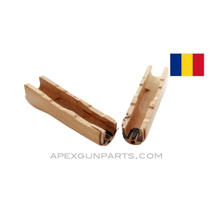 AK Handguard, Lower, Solid Wood, Romanian, Chip on Top Front *Excellent*