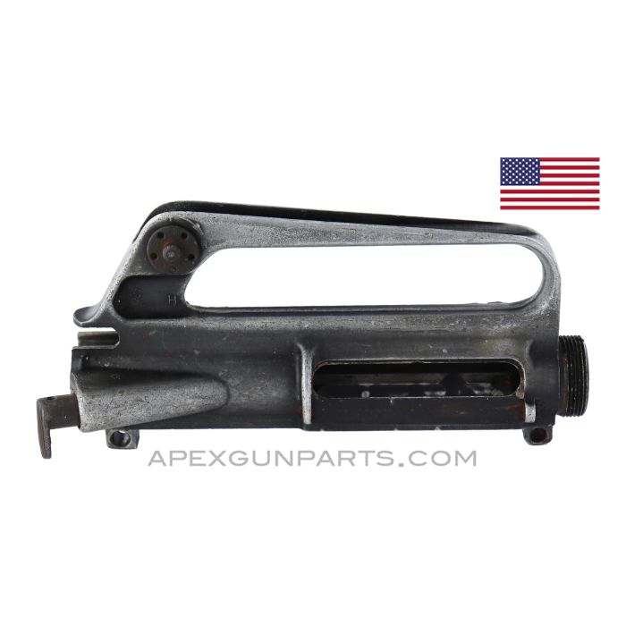 Colt M16A1 Upper Receiver w/Teardrop Fwd Assist, No Ejection Cover, Early Gray Finish *Good*