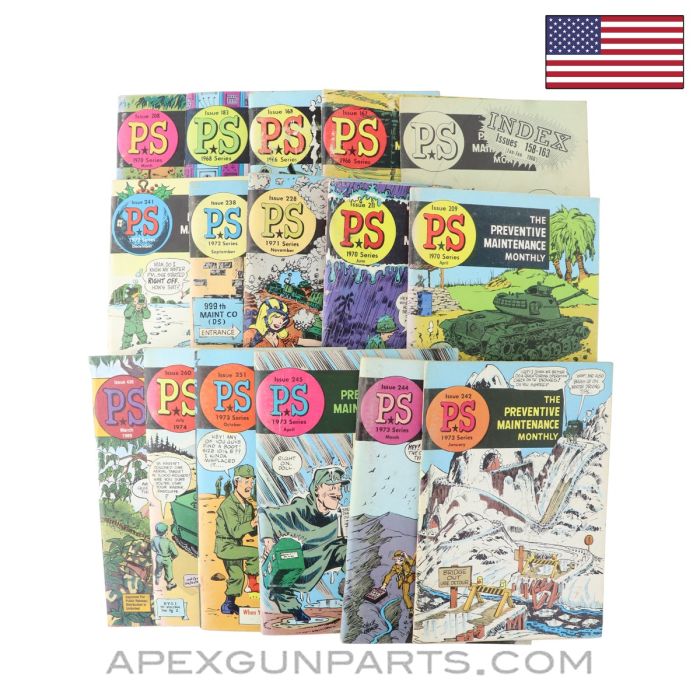 The Preventative Maintenance Monthly Issue, 16 Book Bundle, Paperback 1966-1989 *Good*
