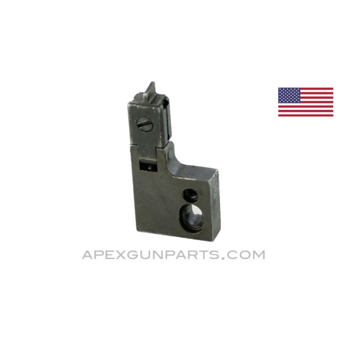 Browning 1919A4 Front Sight Assembly with Bracket, Fixed Type With Plunger Retainer Screw, USGI *Good*