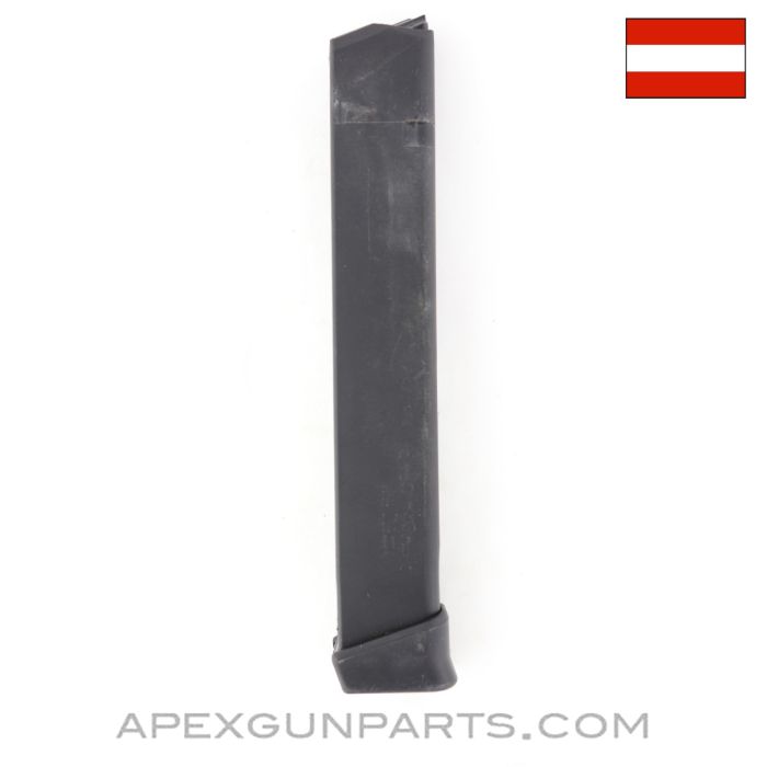 Factory Glock 9mm Magazine, 33rd, Gen 1-4 *Good*
