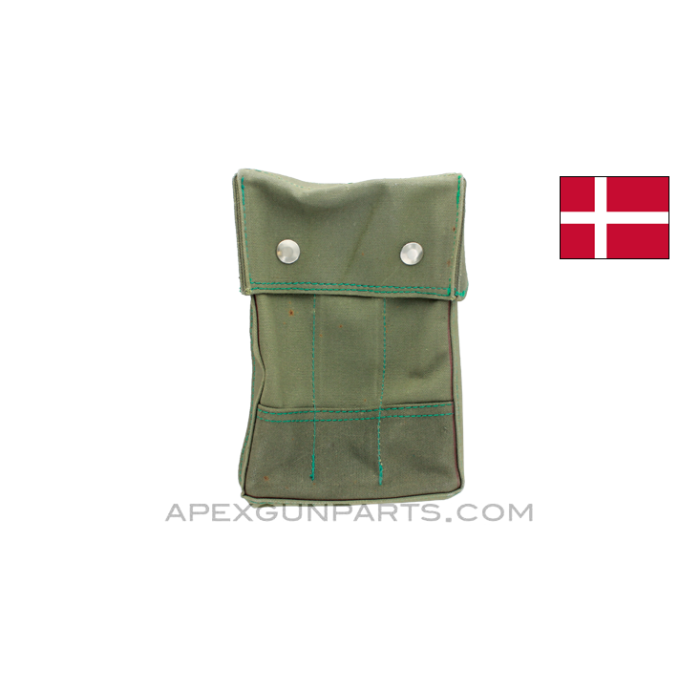 Madsen M-50 Magazine Pouch, Silver Button, Canvas, *Very Good* 