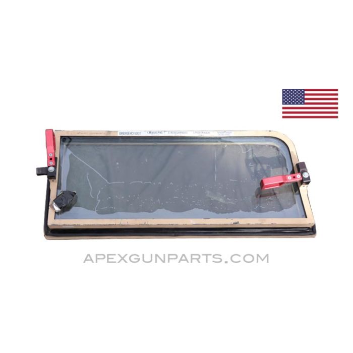 HMMWV (Humvee) Windshield Set, Driver and Passenger, Impact Resistant, *Very Good* 