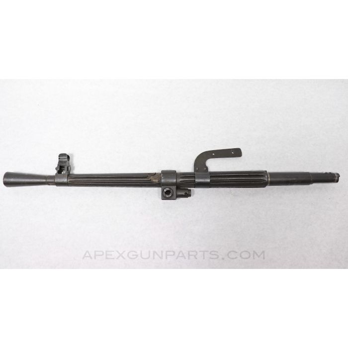 Goryunov SG43 Fluted Barrel Assembly w/Flash Hider, 28.5", Bullet Impact on Exterior, Blued, Russian, 7.62x54r 