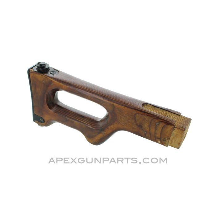 Russian PKM Buttstock, Wood Laminate, Light Brown Finish, *NOS / Shopworn*