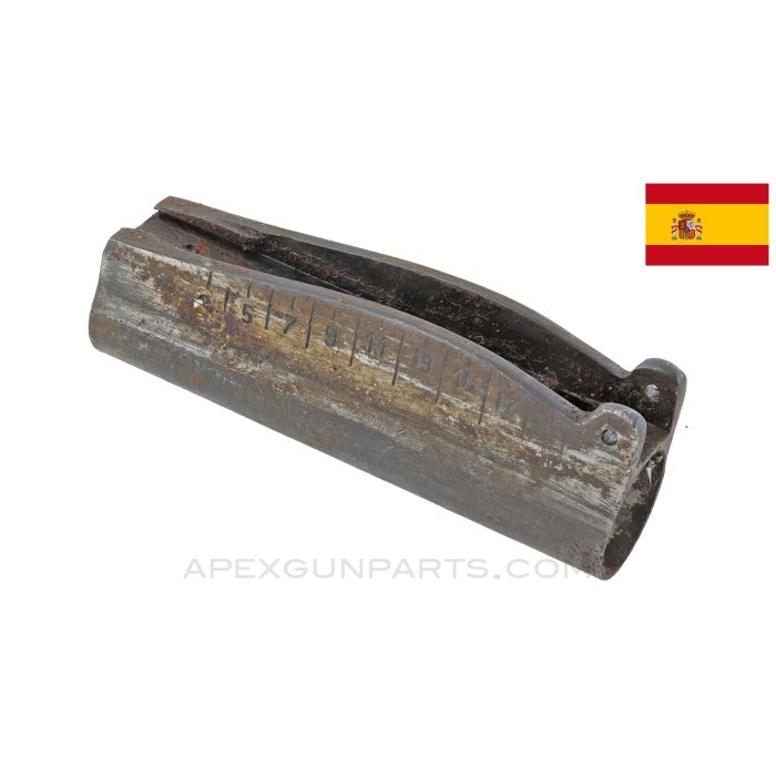 Spanish M1916 Mauser Rear Sight Base / Band, Stripped, Tangent Type *Good*