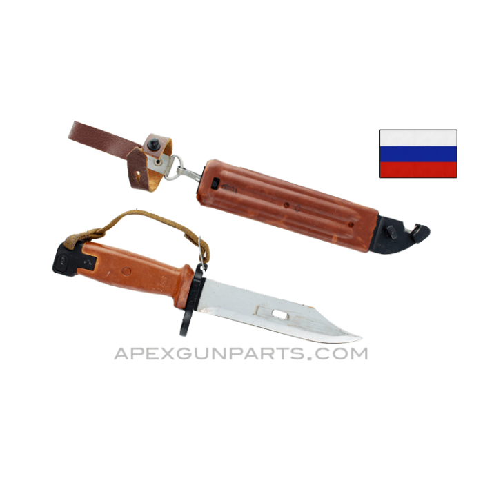 Russian AK-47 Bayonet and Scabbard, Type 3, Izhevsk, *Very Good* 