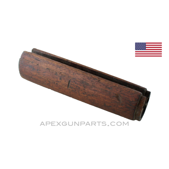 M1 Garand Front Handguards, Light & Dark Wood, No Metal Parts *Good* 