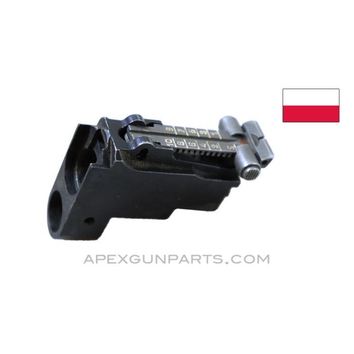 Polish Tantal wz.88 Rear Sight Block Assembly *Very Good*