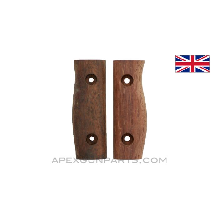 Enfield 1907 Bayonet Grip Set, Left & Right, Wood *NOS* 