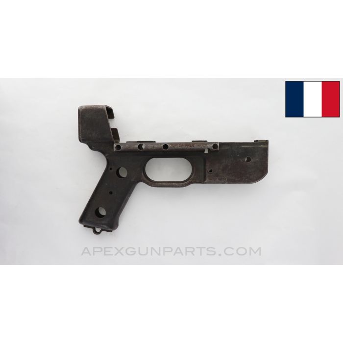 French MAT-49 Project Lower Receiver, Stripped, Missing Stock Guide *Fair*