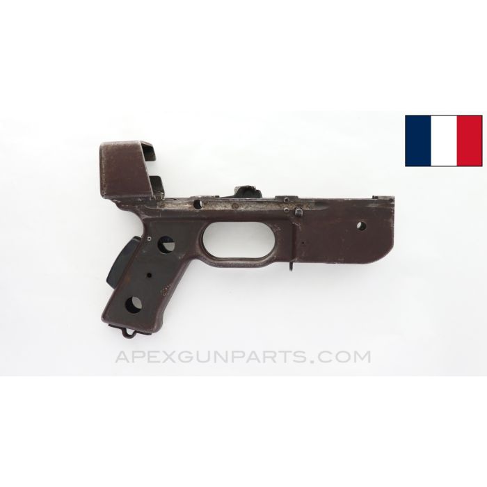 French MAT-49 Project Lower Receiver, Stripped, Missing Stock Guide, Crushed Center Support *Poor*