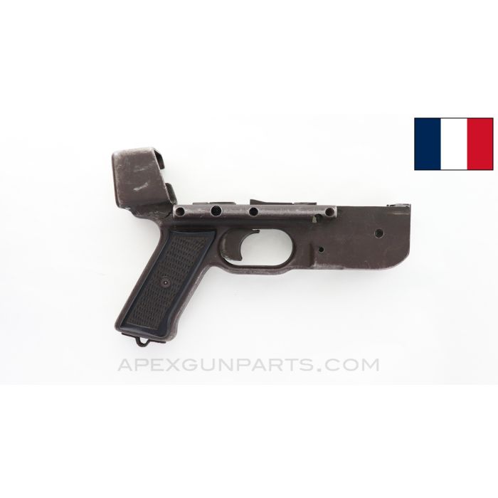 French MAT-49 Project Lower Receiver, Cracked, No Grip Safety & Magazine Release, *Poor*