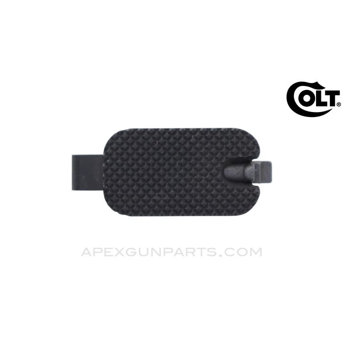 Colt AR-15 A1 / A2 Trap Door Assembly for Butt Plate w/Thumb Latch, Checkered Black Aluminum *NOS* 