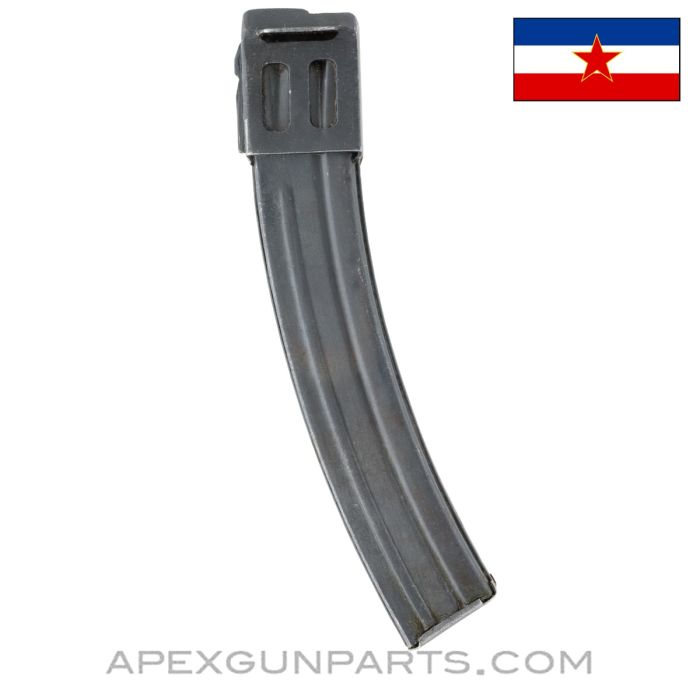 M49/57 Magazine, 35rd, Blued, Serbian, Dented, 7.62x25 *Fair*
