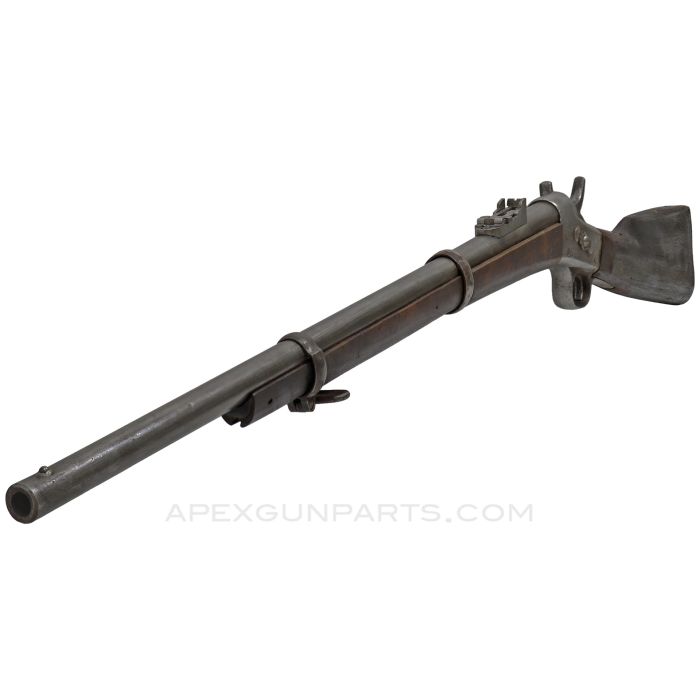 Rolling Block Short Rifle,  Wall Hanger / Antique, Wood Stock, Brass Butt Plate *Good*