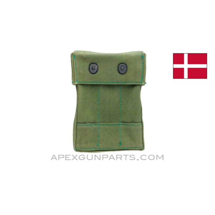 Madsen M-50 Mag Pouch w/ Black Buttons, Canvas *Very Good* 