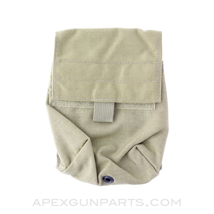 M249 SAW Belt Pouch, Coyote, Velcro Closure, *Good*