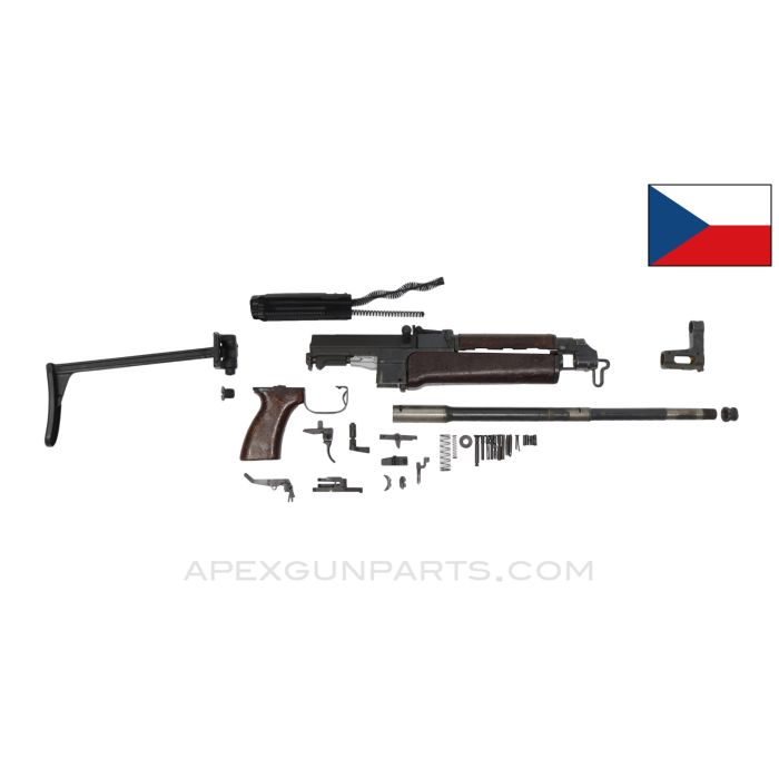 Czech VZ-58 Side Folder Parts Kit, 15.5" Barrel, Mixed Finish, Composite Furniture, 7.62x39, *Good* 