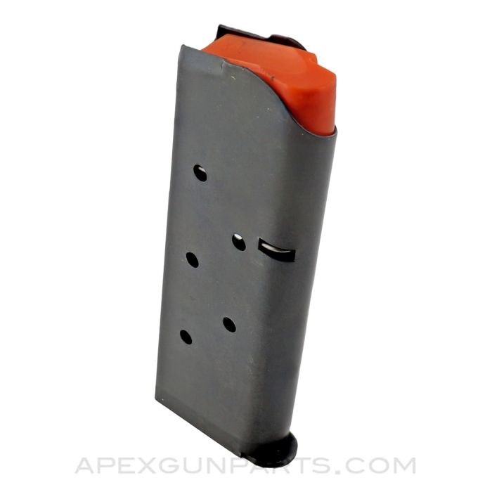 Colt 1911 Defender Magazine, Early Style w/ Orange Follower, 7rd, 45 Auto *NOS*