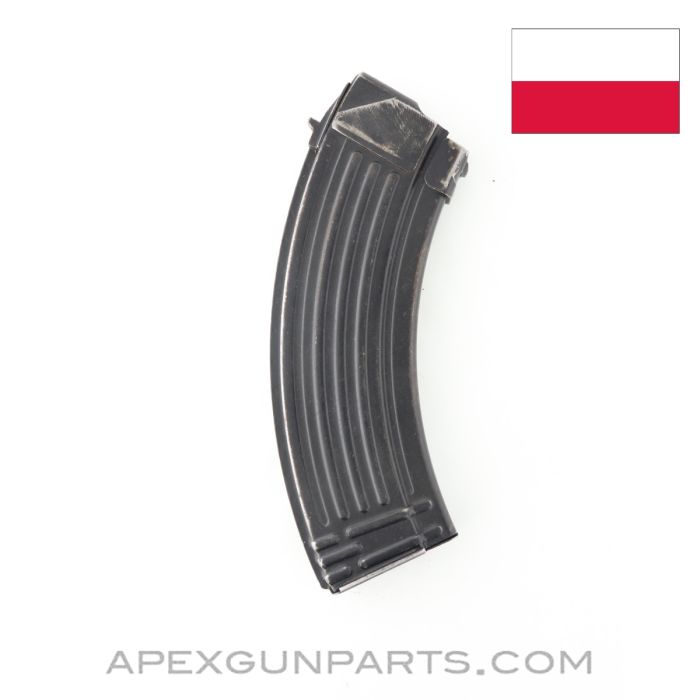 Polish AK-47 Magazine, 30rd, Steel, 7.62x39mm *Good* 