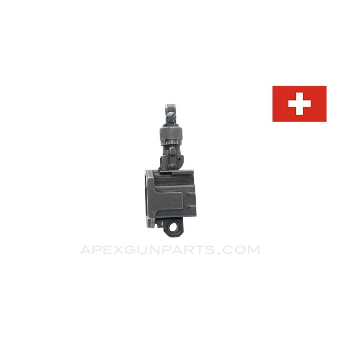 Swiss Stgw 57 Rear Trunnion with Rear Sight *Very Good* 