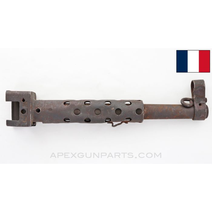 Drilled / Demilled French MAT-49 Barrel Assembly, w/ Front Sight, 9" *Fair* 