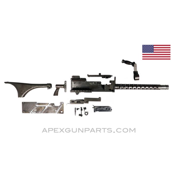 Browning 1919A6 Parts Kit w/ Israeli Stock, Carry Handle & Torch Cut RHSP, No Flash Hider, No Bipod, Bad Trunnion, USGI .30-06