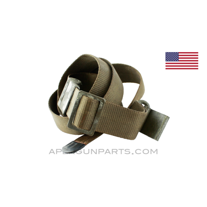 M1 Garand / M14 Web Sling, 46", OD Green Nylon *Very Good* 