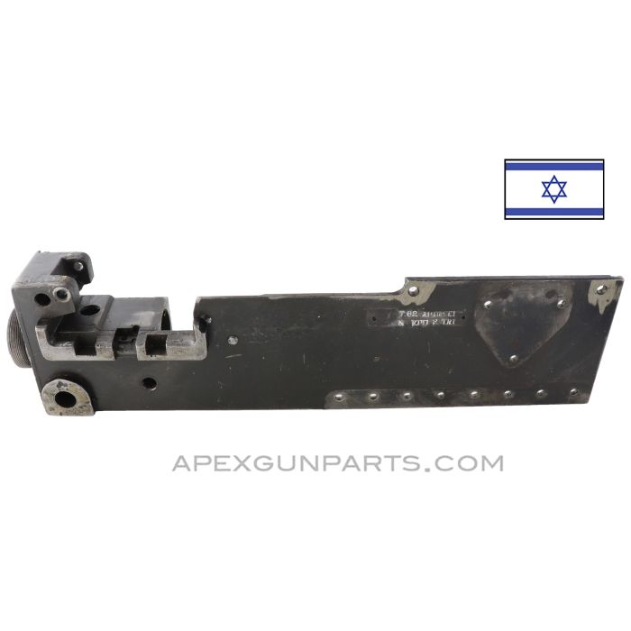 Browning 1919 Left Hand Side Plate (LHSP), w/ Trunnion, Pawl Bracket, Extractor Cam, Pintle Pad, Israeli 7.62 *Good* 