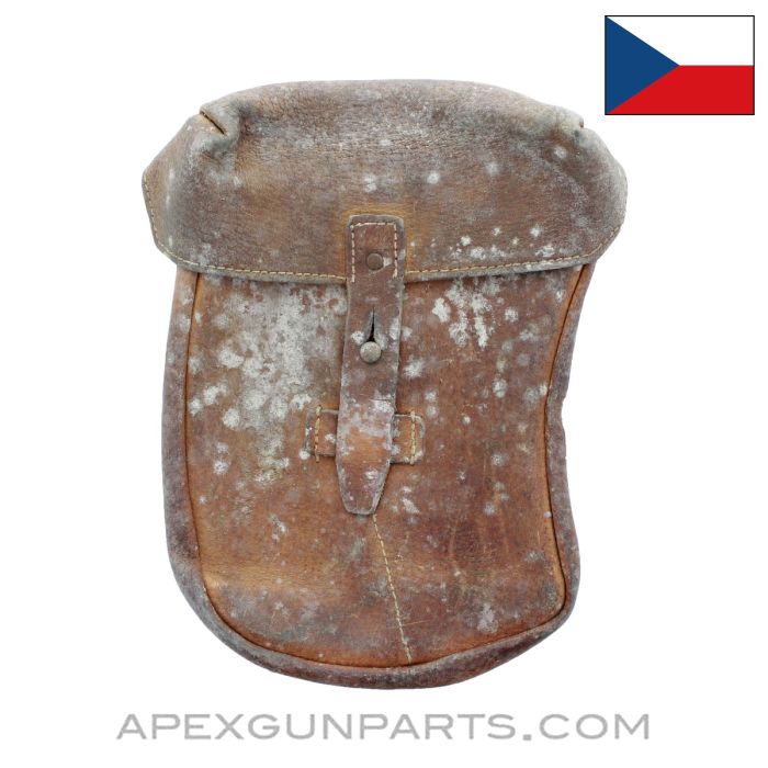 VZ-58 Four Magazine Divided Pouch, Leather *Fair* 