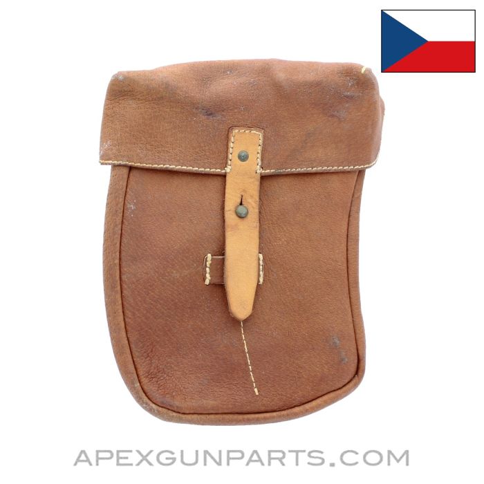 VZ-58 Four Magazine Divided Pouch, Leather *Very Good* 