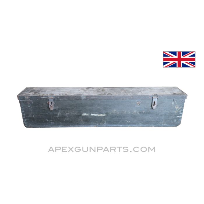 Vickers / Lewis MG Transit Chest, 48", Green, *Fair*, Sold *As Is* 